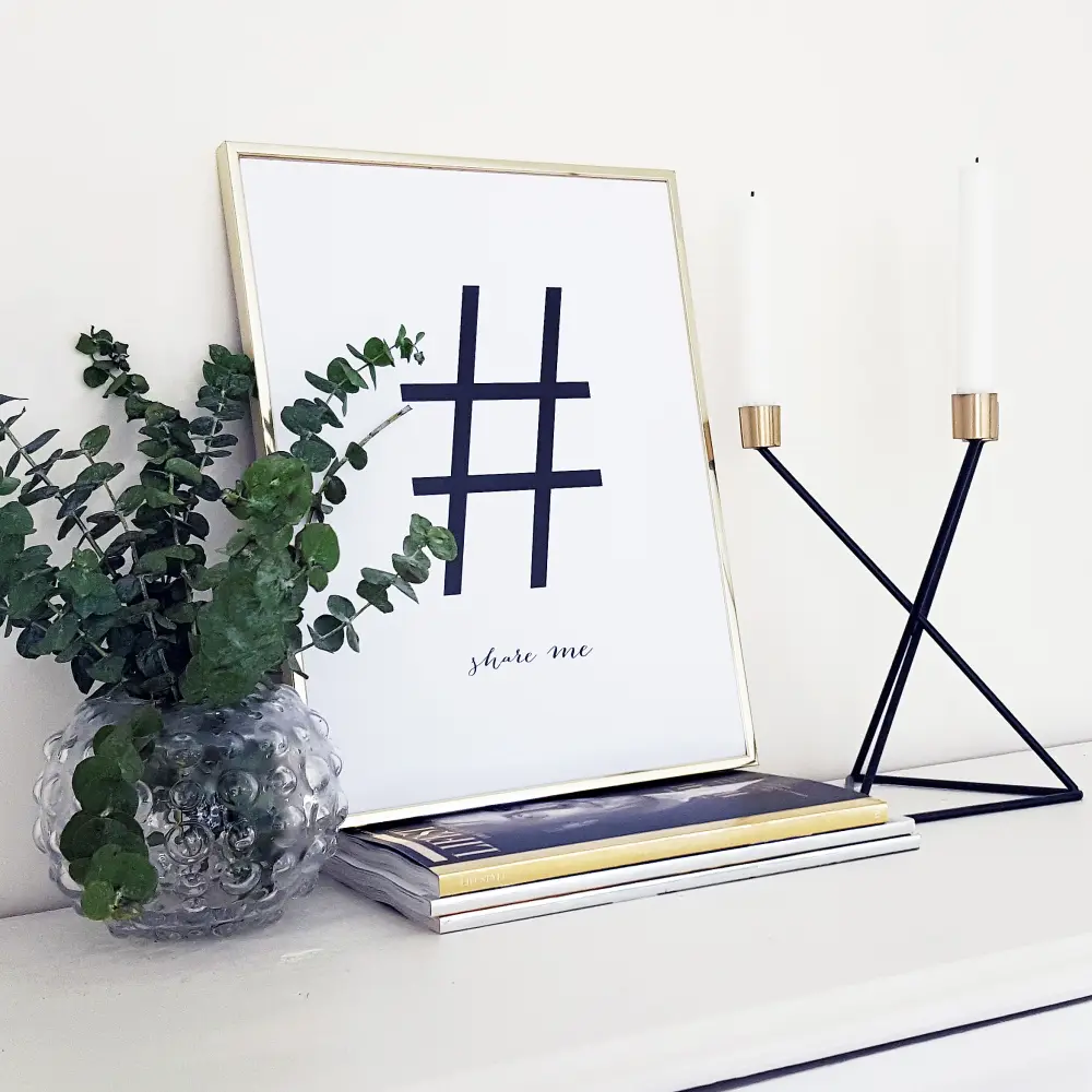 Bildverkstad Share me - White