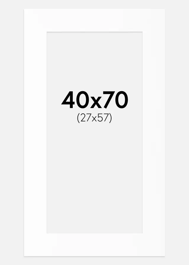 Galleri 1 Mount Canson White (White Core) 40x70 cm (27x57)