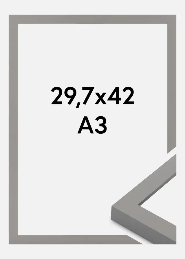 Jämtlands Ramfabrik Frame Selection Acrylic Glass Grey 29.7x42 cm (A3)