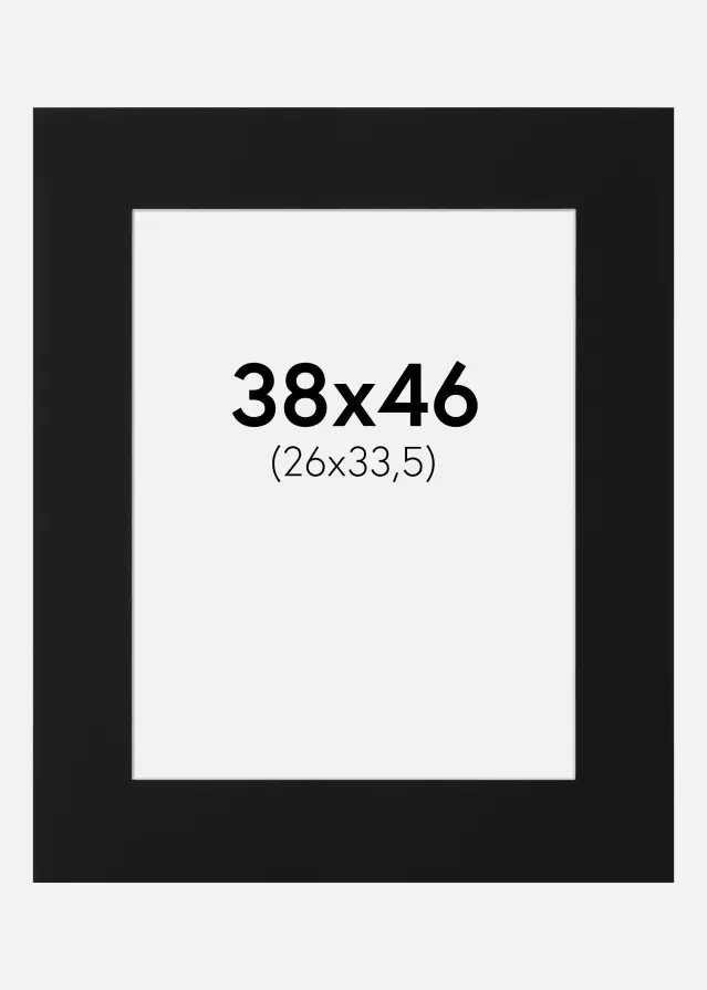Artlink Mount Black Standard (White Core) 38x46 cm (26x33,5)