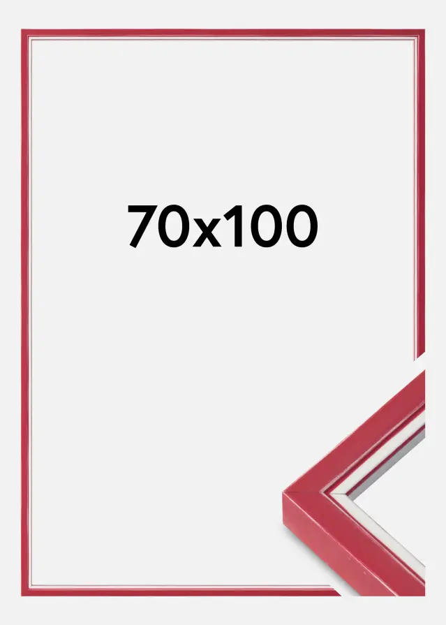 Mavanti Frame Diana Acrylic Glass Red 70x100 cm