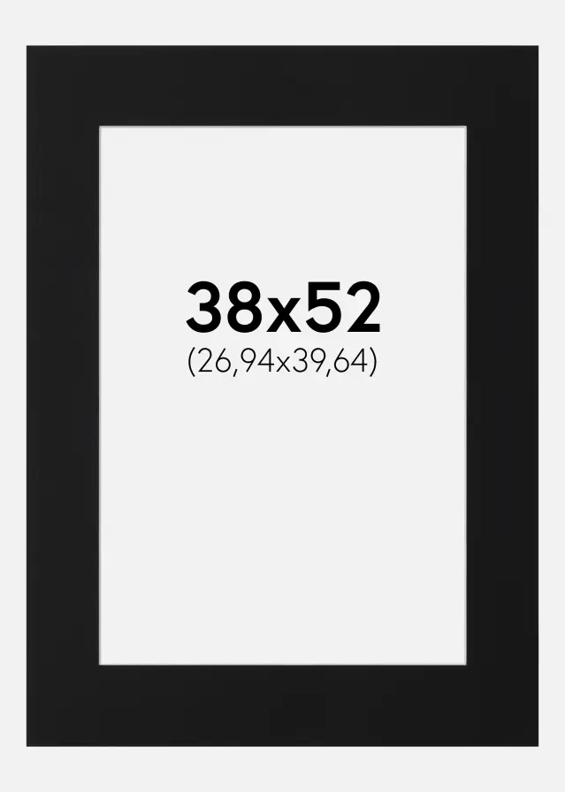 Artlink Mount Black Standard (White Core) 38x52 cm (26,94x39,64)