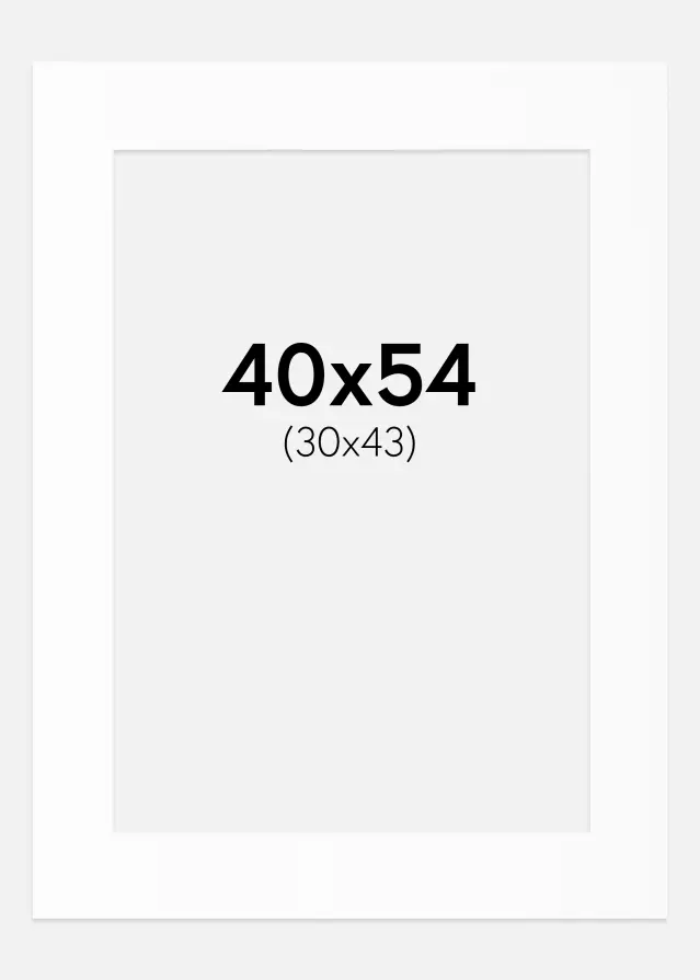 Artlink Mount White Standard (White Core) 40x54 cm (30x43)