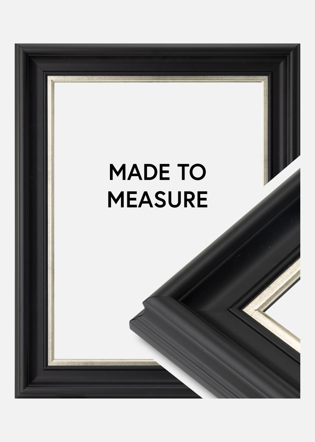 Product Image for Frame Mora Premium Black-Silver - Custom Size (Without glass)