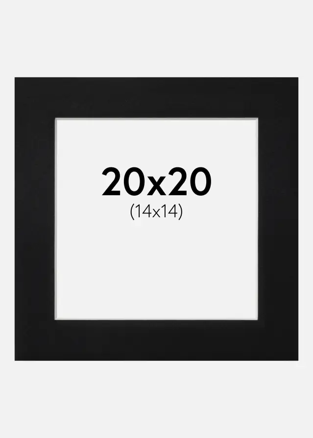 Artlink Mount Black Standard (White Core) 20x20 cm (14x14)