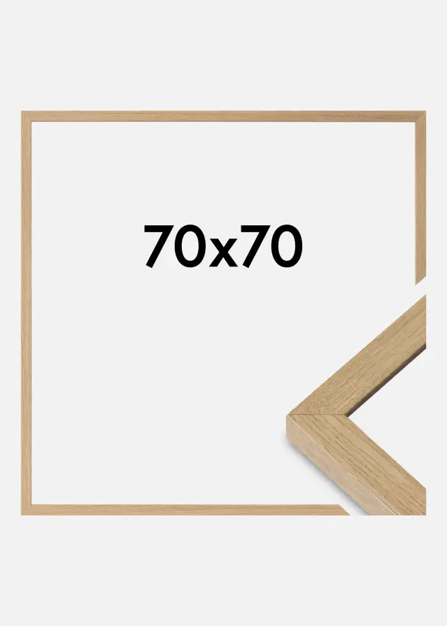Mavanti Frame Hermes Acrylic Glass Natural Oak 70x70 cm