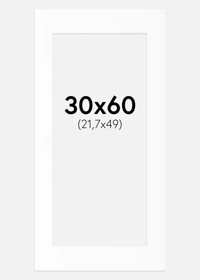Artlink Mount White Standard (White Core) 30x60 cm (21.7x49)