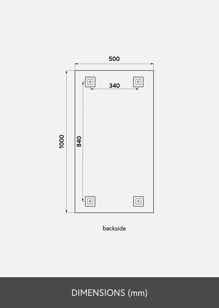 KAILA KAILA Mirror Sharp 50x100 cm