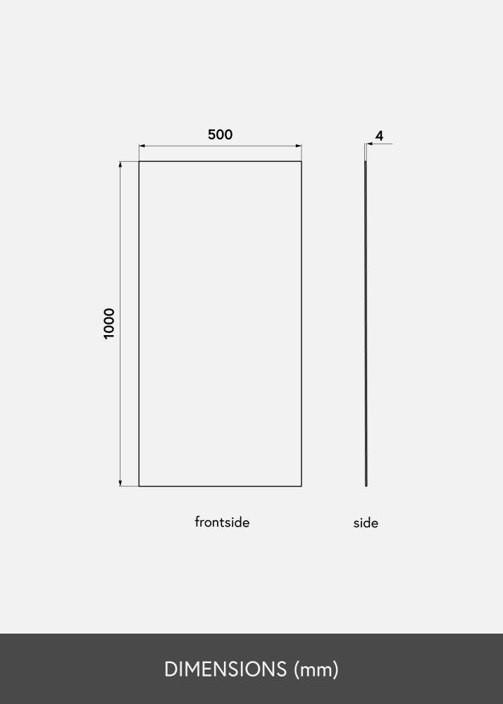 KAILA KAILA Mirror Sharp 50x100 cm