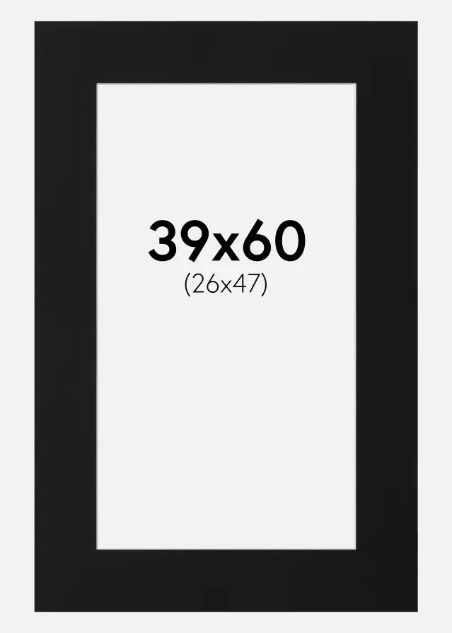 Artlink Mount Black Standard (White Core) 39x60 cm (26x47)