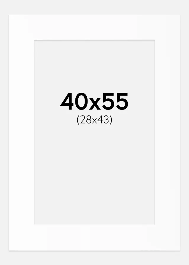 Artlink Mount White Standard (White Core) 40x55 cm (28x43)