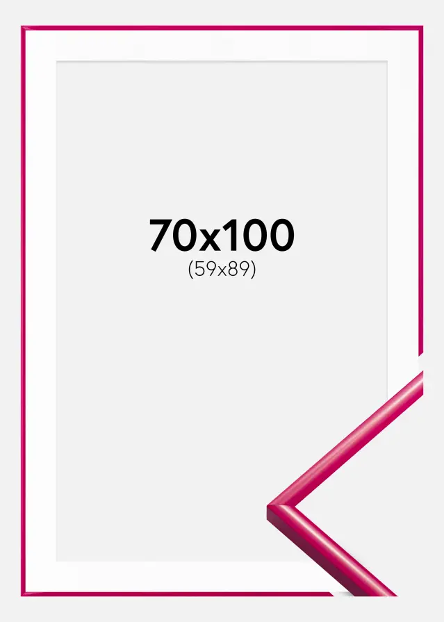 Ram med passepartou Frame New Lifestyle Dark Pink 70x100 cm - Picture Mount White 60x90 cm