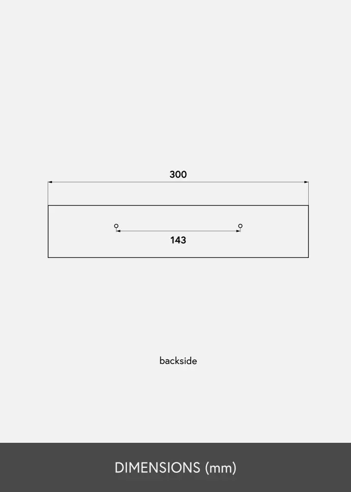 KAILA KAILA Picture Shelf Oak 30 cm