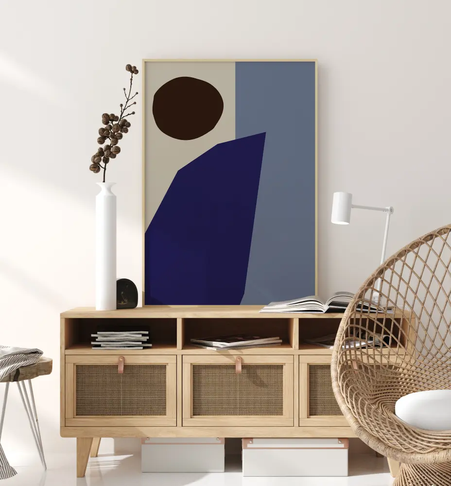 Bildverkstad Color Blocks Blue Poster