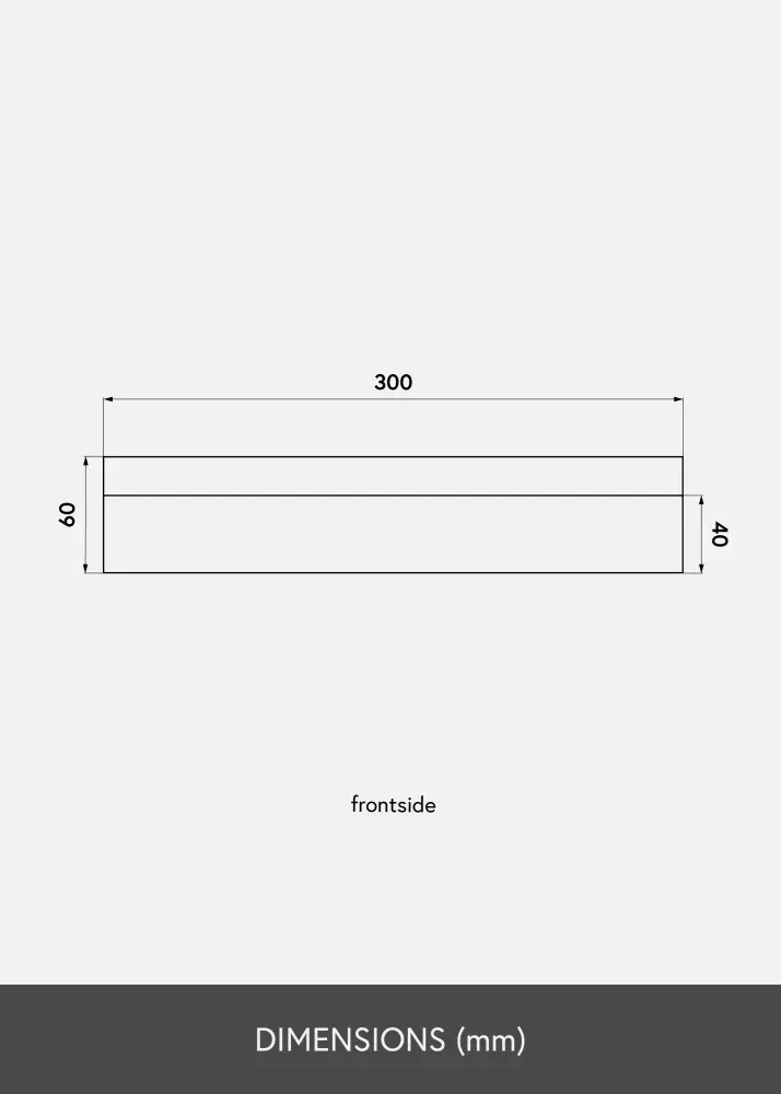 KAILA KAILA Picture Shelf Oak 30 cm