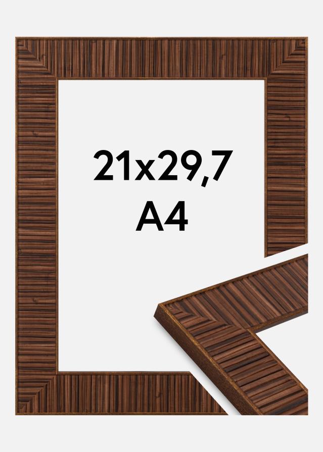 Jämtlands Ramfabrik Frame Agust Acrylic Glass Rosewood 21x29.7 cm (A4)