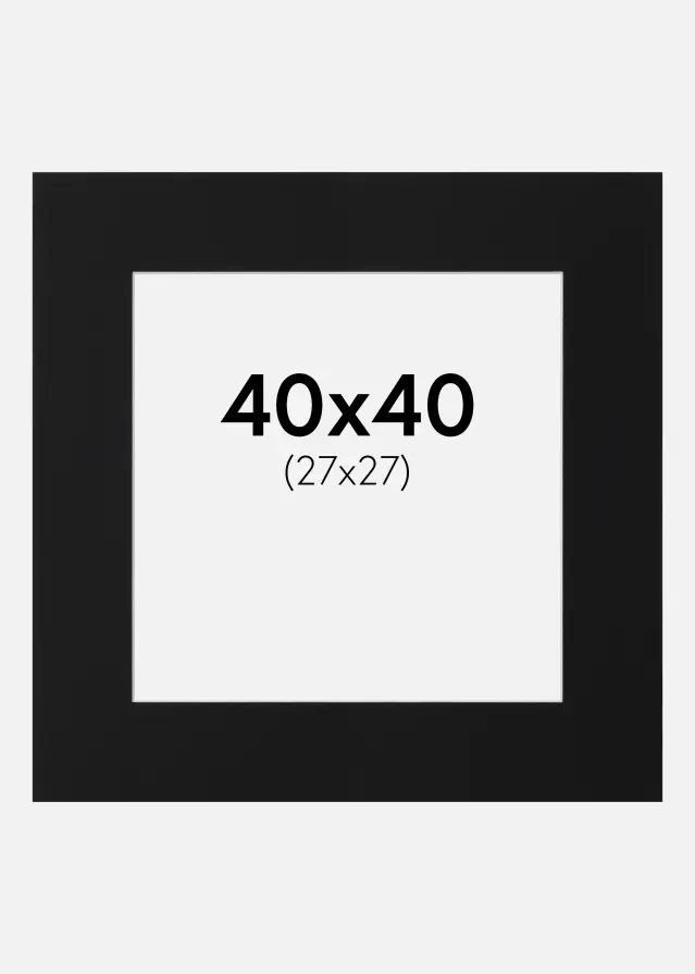 Artlink Mount Black Standard (White Core) 40x40 cm (27x27)