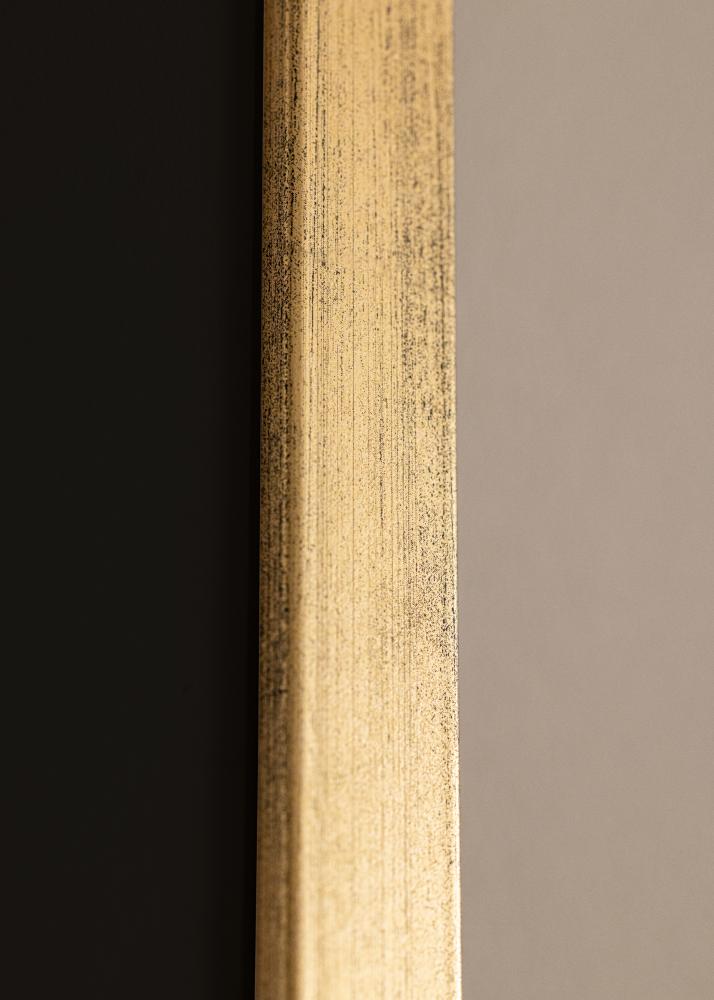 Ram med passepartou Frame Stilren Gold 50x60 cm - Picture Mount Black 35x45 cm