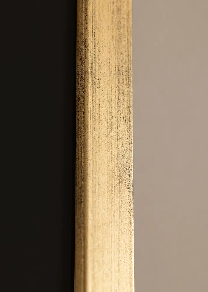 Ram med passepartou Frame Stilren Gold 42x59.4 cm (A2) - Picture Mount Black 25x38 cm