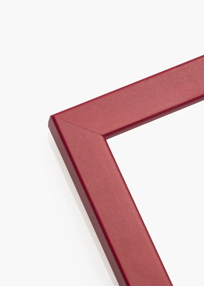 Ram med passepartou Frame Edsbyn Red 40x40 cm - Picture Mount Black 25x25 cm