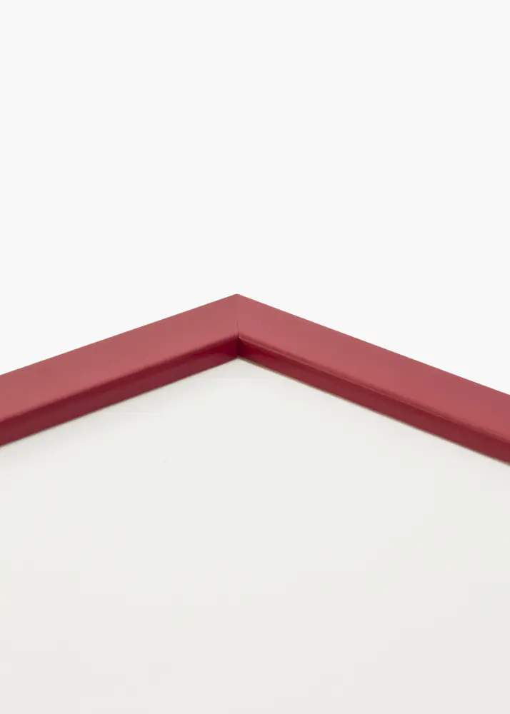 Ram med passepartou Frame Edsbyn Red 40x40 cm - Picture Mount Black 25x25 cm