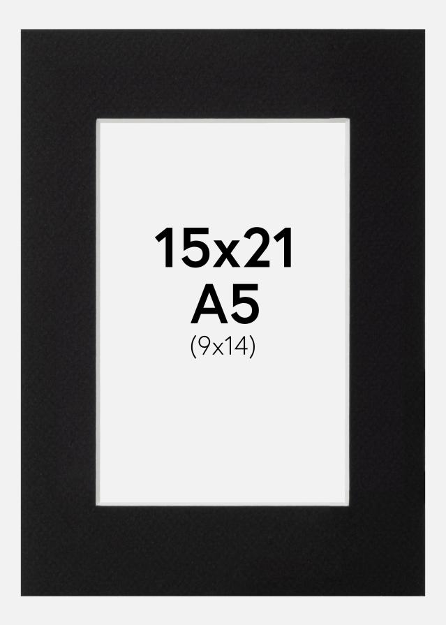 Galleri 1 Mount Canson Black (White Core) 15x21 cm (9x14)