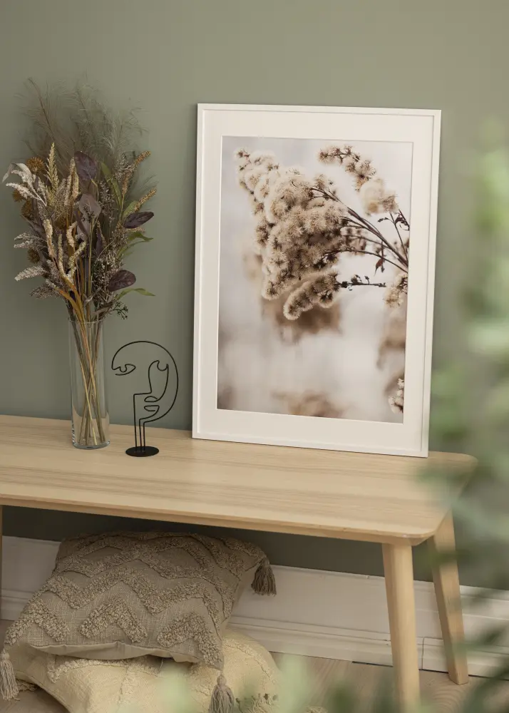 Ram med passepartou Frame Edsbyn White 45x55 cm - Mounts White 34x46 cm