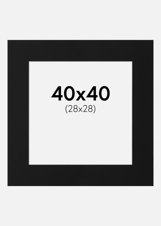 Artlink Mount Black Standard (White Core) 40x40 cm (28x28)