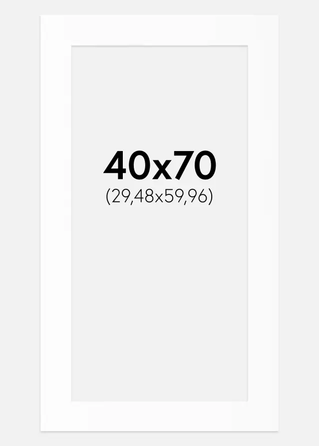 Artlink Mount White Standard (White Core) 40x70 cm (29,48x59,96)