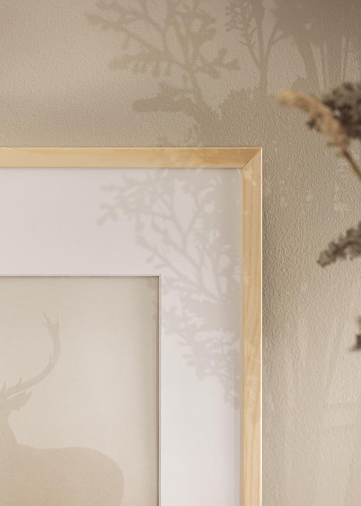 Ram med passepartou Frame Galant Pine 30x30 cm - Picture Mount White 20x20 cm
