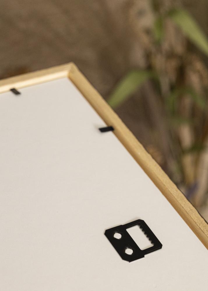 Ram med passepartou Frame Edsbyn Walnut 35x50 cm - Picture Mount Black 24x30 cm