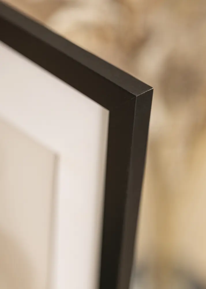 Ram med passepartou Frame Black Wood 45x50 cm - Mounts White 34x41 cm