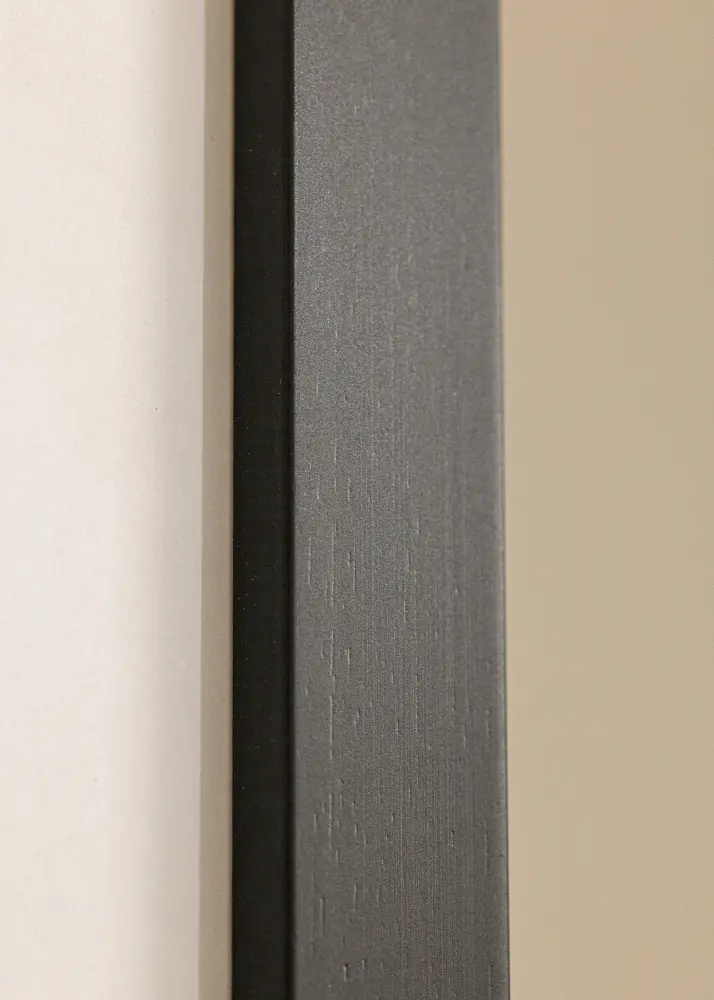 Ram med passepartou Frame Black Wood 45x50 cm - Mounts White 34x41 cm