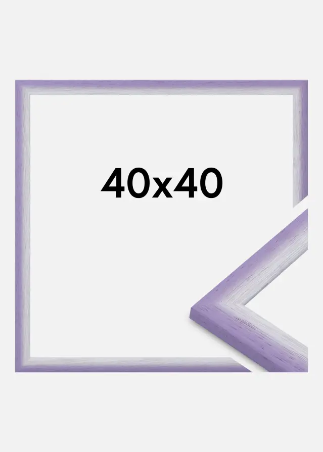 Jämtlands Ramfabrik Frame Cornwall Acrylic Glass Light Purple 40x40 cm