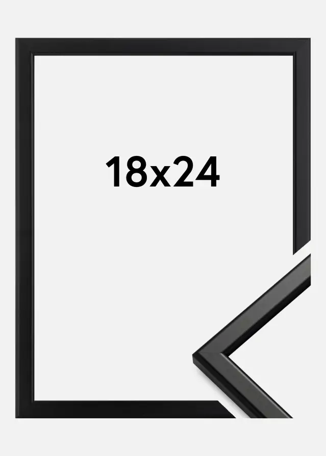 HHC Distribution Frame Slim Matt Anti-reflective glass Black 18x24 cm