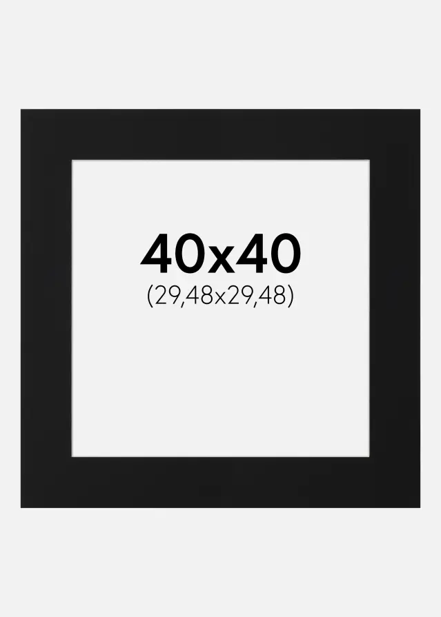 Artlink Mount Black Standard (White Core) 40x40 cm (29,48x29,48)