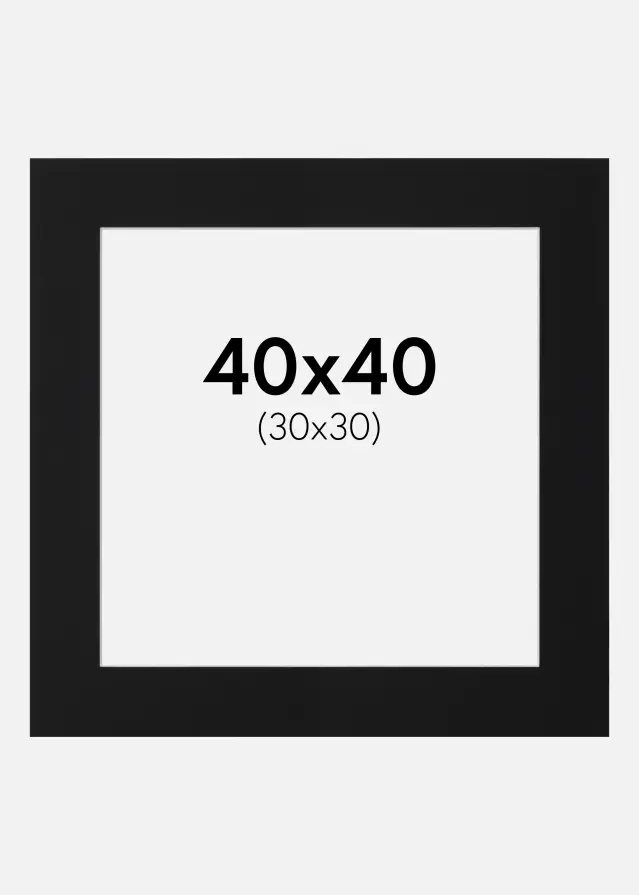 Artlink Mount Black Standard (White Core) 40x40 cm (30x30)