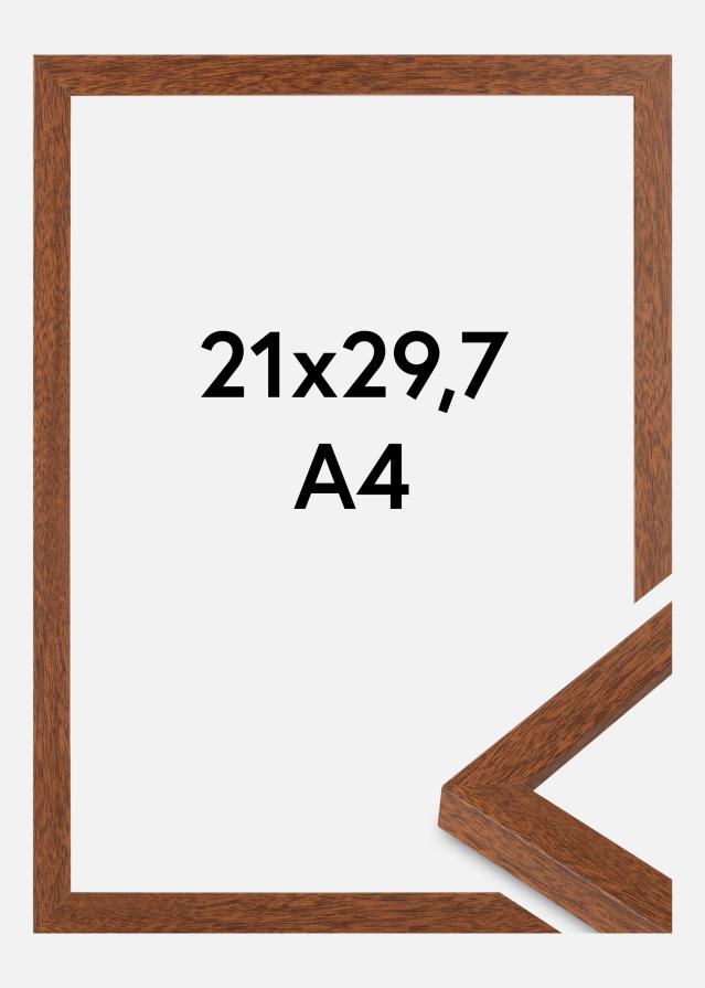 BGA Frame Modern Acrylic Glass Warm Brown 21x29.7cm (A4)