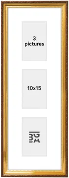 Galleri 1 Abisko Collage Frame I Gold - 3 Pictures (10x15 cm)