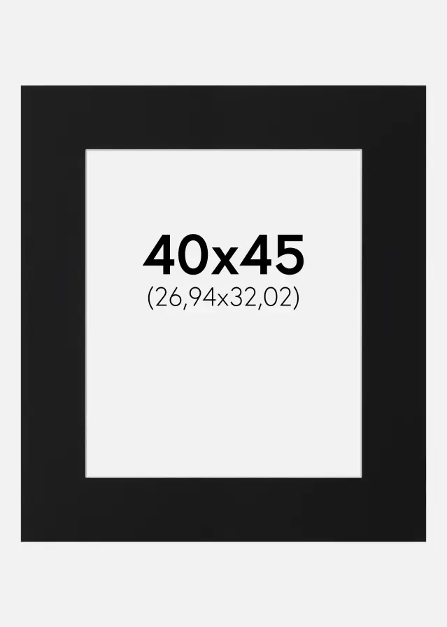 Artlink Mount Black Standard (White Core) 40x45 cm (26,94x32,02)