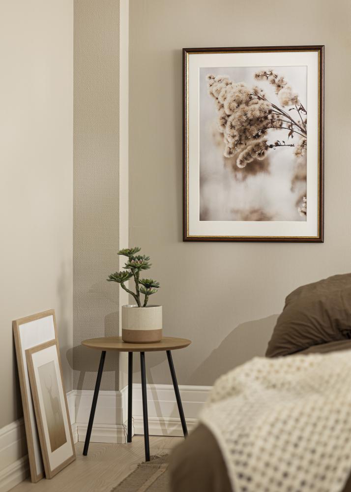 Ram med passepartou Frame Siljan Brown 45x45 cm - Mounts White 14x14 inches