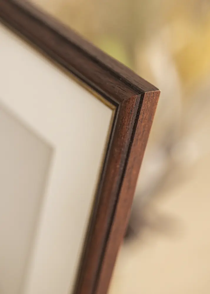 Ram med passepartou Frame Siljan Brown 45x50 cm - Mounts White 34x42 cm
