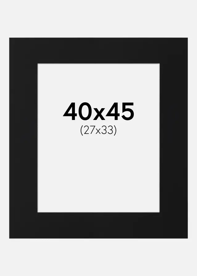 Artlink Mount Black Standard (White Core) 40x45 cm (27x33)