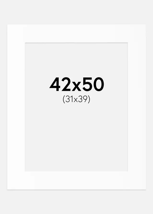 Artlink Mount White Standard (White Core) 42x50 cm (31x39)
