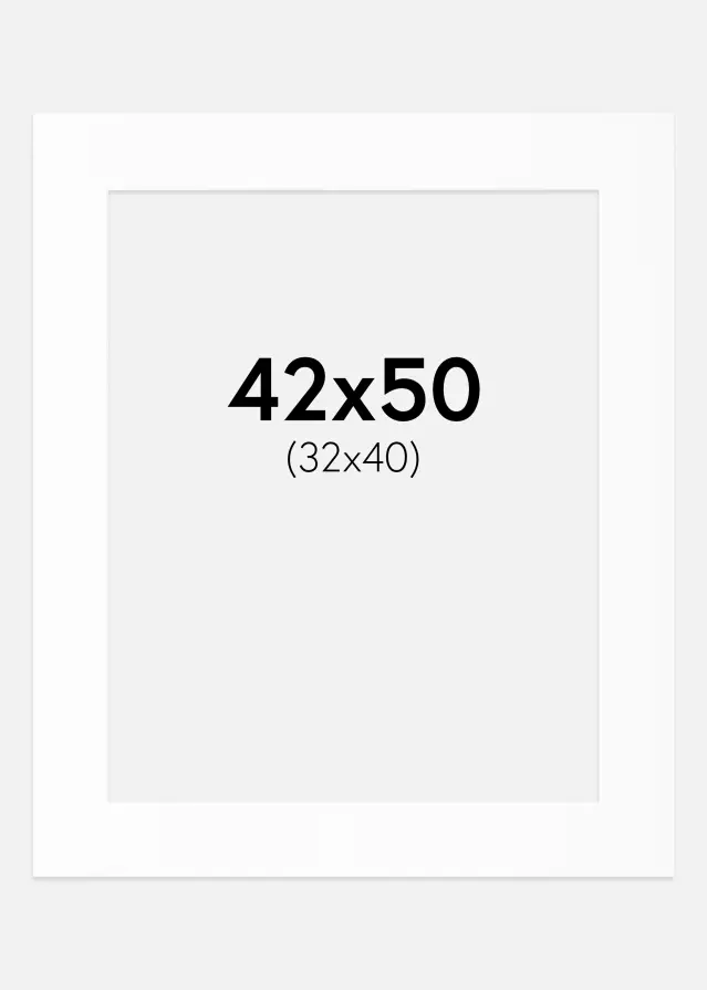 Artlink Mount White Standard (White Core) 42x50 cm (32x40)