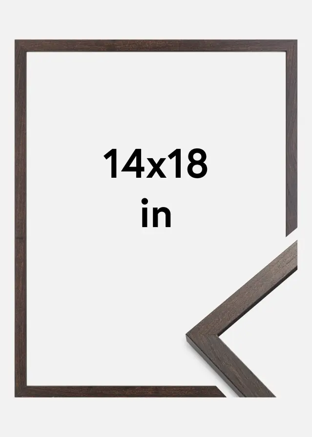 Artlink Frame Trendy Acrylic Glass Walnut 14x18 inches (35,56x45,72 cm)