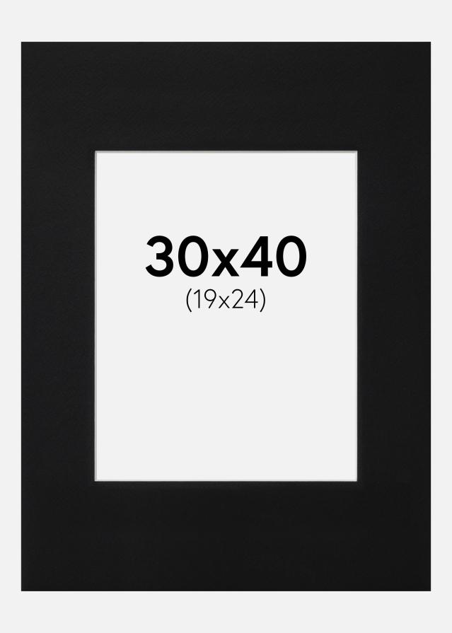 Artlink Mount Black Standard (White Core) 30x40 cm (19x24)