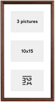 Galleri 1 Horndal Collage Frame XIII Walnut - 3 Pictures (10x15 cm)