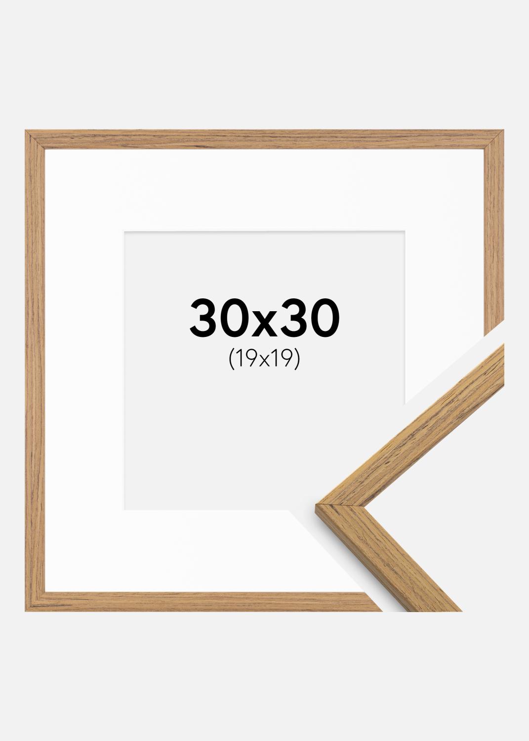 Product Image for Frame Edsbyn Teak 30x30 cm - Picture Mount White 20x20 cm