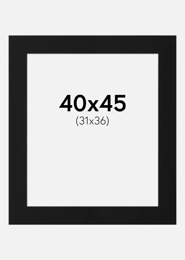 Artlink Mount Black Standard (White Core) 40x45 cm (31x36)